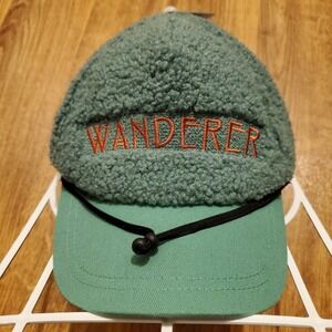 Top Paw Dog Hat Cap‎ Green Large XL Sherpa Elastic Strap Wanderer For Dogs
